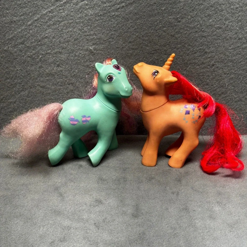 Vintage My Little Pony G1 Lot Hasbro 1984 Gusty &‎ 1987 Princess Pristina Teal